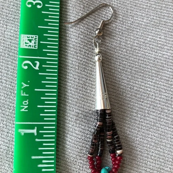 Vintage Native American Necklace & Earring Set. - Picture 10 of 11